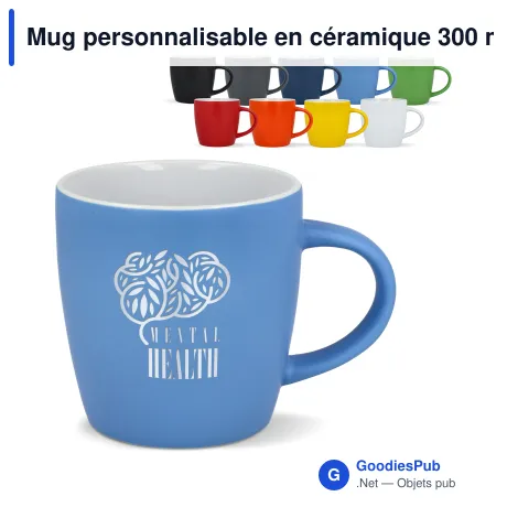 Mug personnalisable en céramique 300 ml avec logo - York