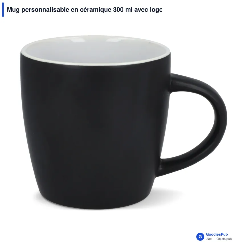 Mug personnalisable en céramique 300 ml avec logo - York - Image 2