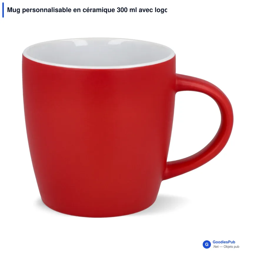 Mug personnalisable en céramique 300 ml avec logo - York - Image 3
