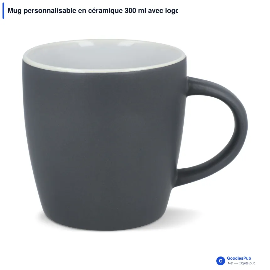 Mug personnalisable en céramique 300 ml avec logo - York - Image 6