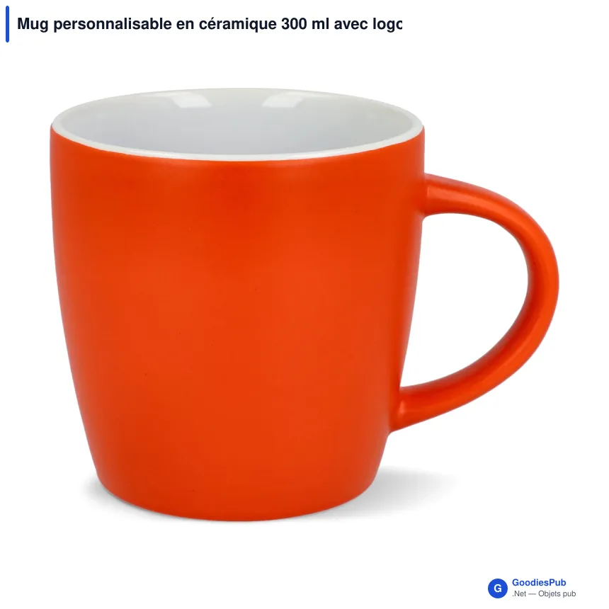 Mug personnalisable en céramique 300 ml avec logo - York - Image 10