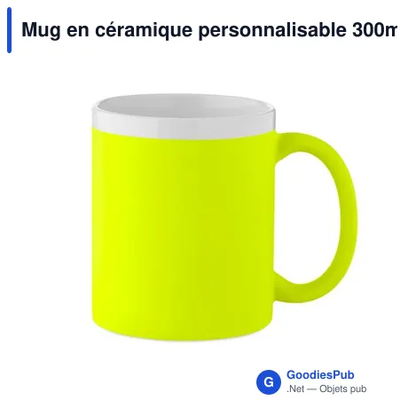Mug en céramique personnalisable 300ml avec logo - MUGIVA
