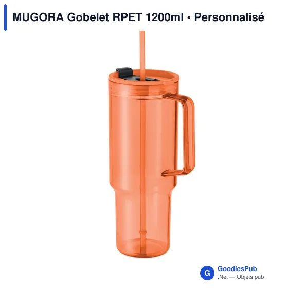 Gobelet réutilisable personnalisable MUGORA avec logo - Image 2