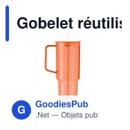 Gobelet réutilisable personnalisable MUGORA avec logo - Miniature 3