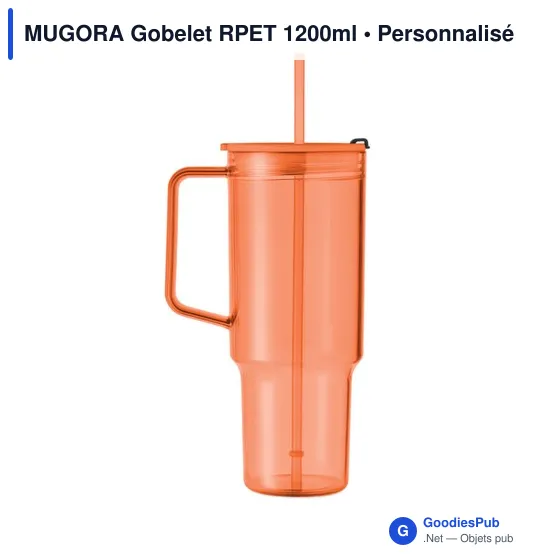Gobelet réutilisable personnalisable MUGORA avec logo - Image 3