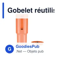 Gobelet réutilisable personnalisable MUGORA avec logo - Miniature 4