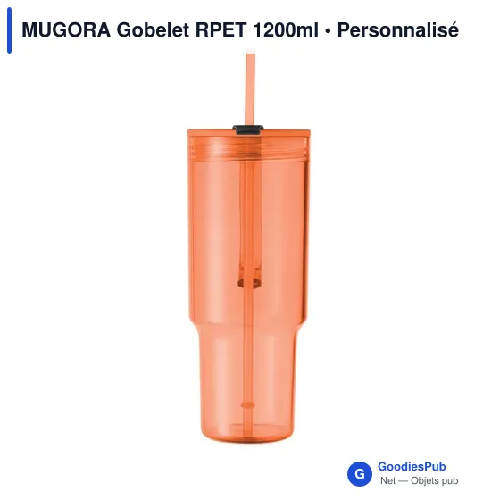 Gobelet réutilisable personnalisable MUGORA avec logo - Image 5