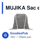 MUJIKA Sac en coton recyclé 140 gr/m - Miniature 1