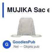 MUJIKA Sac en coton recyclé 140 gr/m - Miniature 3