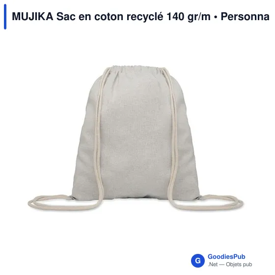 MUJIKA Sac en coton recyclé 140 gr/m - Image 3