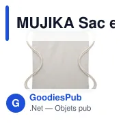 MUJIKA Sac en coton recyclé 140 gr/m - Miniature 4
