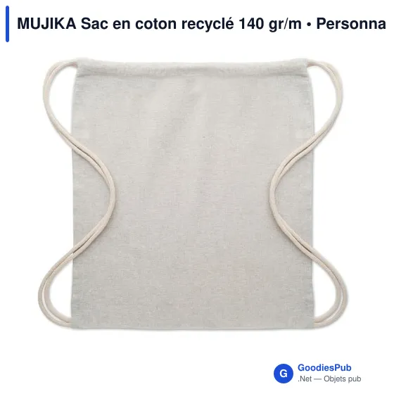 MUJIKA Sac en coton recyclé 140 gr/m - Image 4