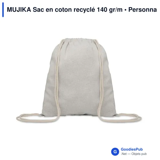 MUJIKA Sac en coton recyclé 140 gr/m - Image 5
