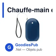 Chauffe-main électrique personnalisable MUKAVA avec logo - Miniature 2