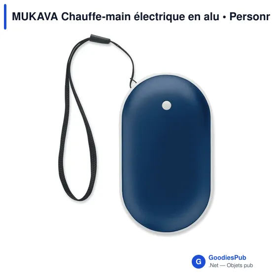 Chauffe-main électrique personnalisable MUKAVA avec logo - Image 2