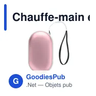 Chauffe-main électrique personnalisable MUKAVA avec logo - Miniature 12
