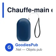 Chauffe-main électrique personnalisable MUKAVA avec logo - Miniature 3