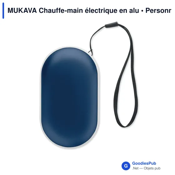 Chauffe-main électrique personnalisable MUKAVA avec logo - Image 3