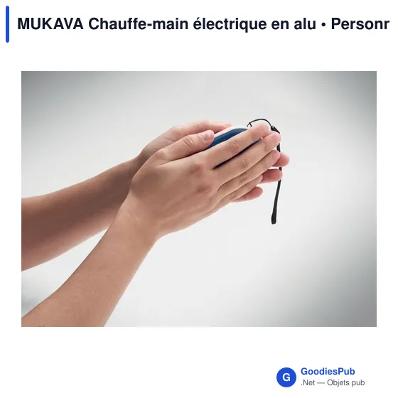 Chauffe-main électrique personnalisable MUKAVA avec logo - Image 4