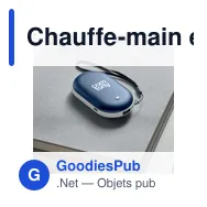 Chauffe-main électrique personnalisable MUKAVA avec logo - Miniature 5