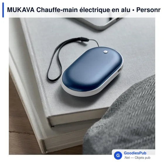 Chauffe-main électrique personnalisable MUKAVA avec logo - Image 6