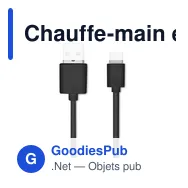 Chauffe-main électrique personnalisable MUKAVA avec logo - Miniature 7