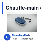 Chauffe-main électrique personnalisable MUKAVA avec logo - Miniature 9