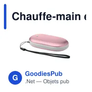 Chauffe-main électrique personnalisable MUKAVA avec logo - Miniature 10