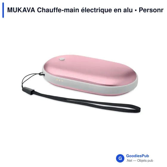 Chauffe-main électrique personnalisable MUKAVA avec logo - Image 10