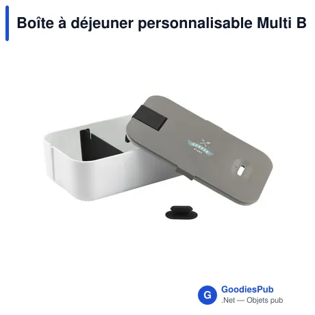 Boîte à déjeuner personnalisable Multi Box avec logo