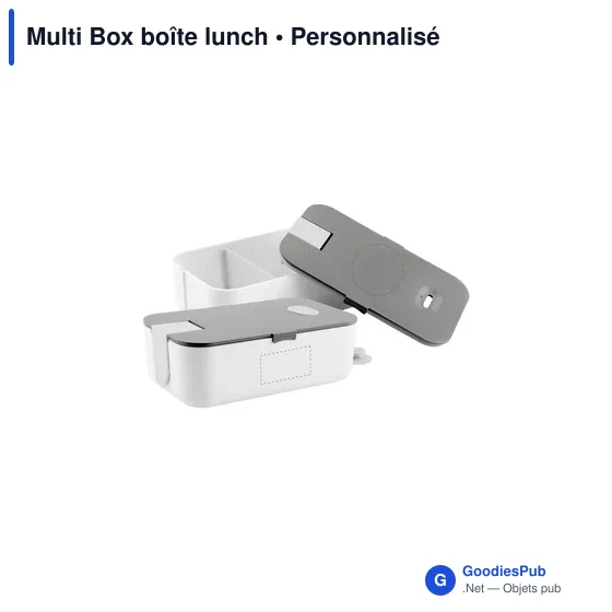 Boîte à déjeuner personnalisable Multi Box avec logo - Image 12