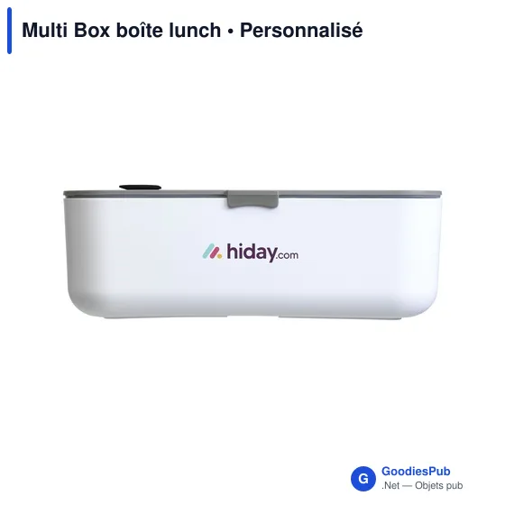 Boîte à déjeuner personnalisable Multi Box avec logo - Image 5
