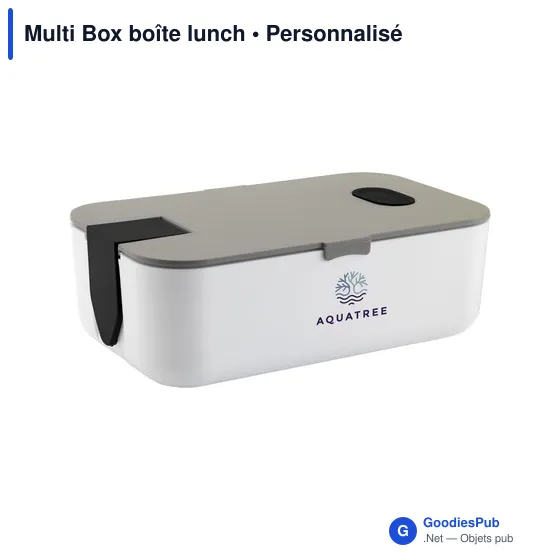 Boîte à déjeuner personnalisable Multi Box avec logo - Image 7