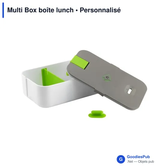 Boîte à déjeuner personnalisable Multi Box avec logo - Image 8