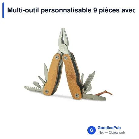 Multi-outil personnalisable 9 pièces avec logo - Rafael