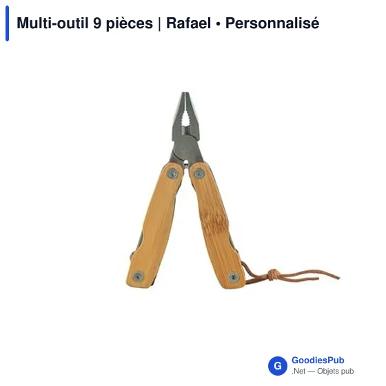 Multi-outil personnalisable 9 pièces avec logo - Rafael - Image 5