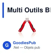 Multi Outils personnalisable Blauden avec logo - 12 fonctions - Miniature 1