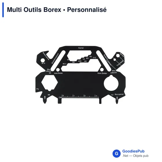 Multi Outils personnalisable Borex - Outil multifonction avec logo - Image 3
