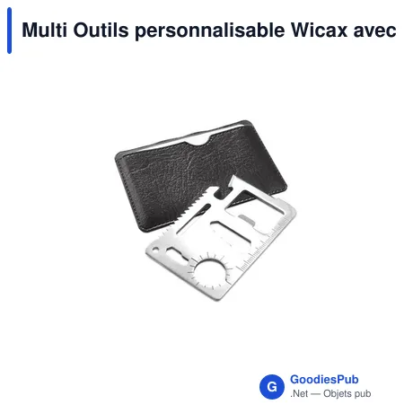 Multi Outils personnalisable Wicax avec logo - 11 fonctions