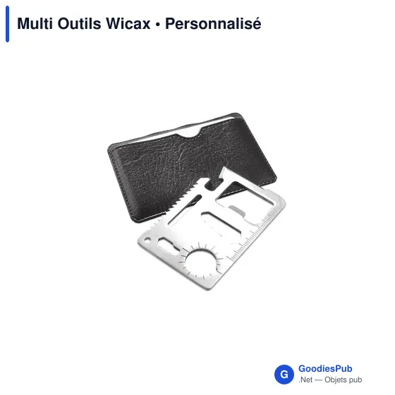 Multi Outils personnalisable Wicax avec logo - 11 fonctions - Image 1