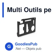 Multi Outils personnalisable Wicax avec logo - 11 fonctions - Miniature 11