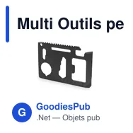 Multi Outils personnalisable Wicax avec logo - 11 fonctions - Miniature 10