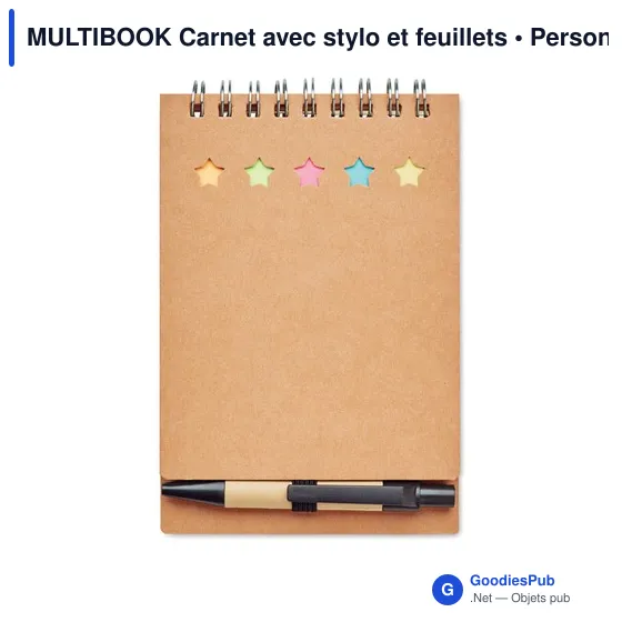 MULTIBOOK Carnet avec stylo et feuillets - Image 1