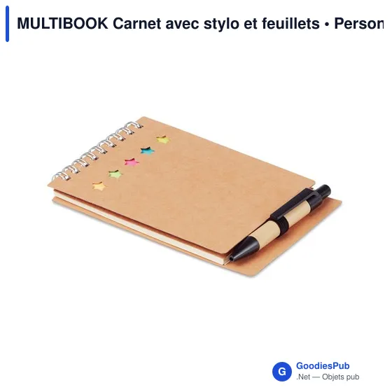 MULTIBOOK Carnet avec stylo et feuillets - Image 2