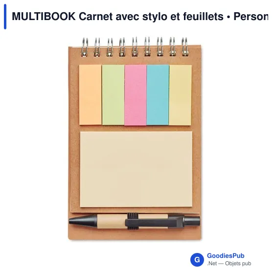 MULTIBOOK Carnet avec stylo et feuillets - Image 3