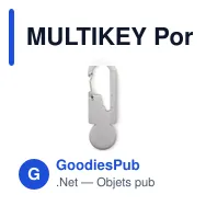 MULTIKEY Porte-clés multifonctionnel - Miniature 2