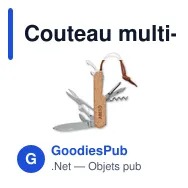 Couteau multi-outils personnalisable en liège avec logo - Miniature 4