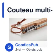 Couteau multi-outils personnalisable en liège avec logo - Miniature 5