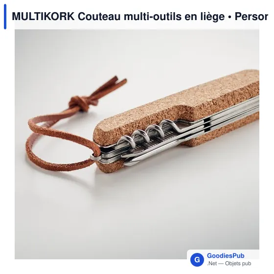 Couteau multi-outils personnalisable en liège avec logo - Image 5