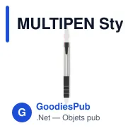 MULTIPEN Stylo bille stylet 3 couleurs - Miniature 1